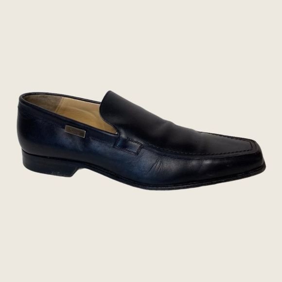 Cesare Paciotti Leather Square Toe Slip On Loafers main image 6